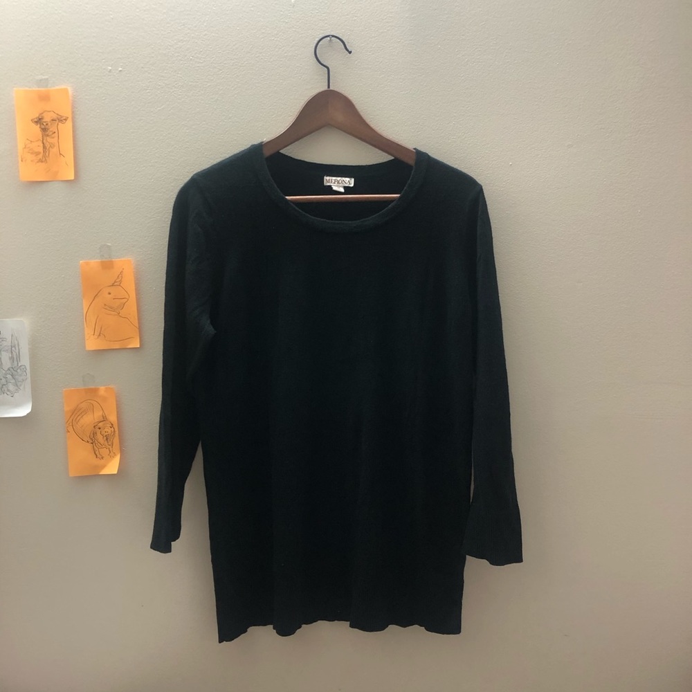3/$10 - 3/4 Sleeve Knit Crewneck Sweater